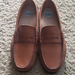 Tan Mephisto loafers
